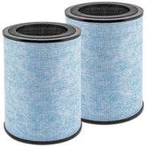Katerelis AP300 2-pack front view of replacement filters for cleaner air