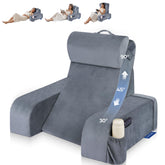 Kayfia Reading Pillow shows 30-90° angle adjustment for customizable comfort.