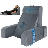 Kayfia Reading Pillow front view showing ergonomic support for reading in bed