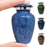 KC Katie Collection tranquil light blue urn for a serene home memorial