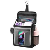 Kebrela hanging shower caddy main pocket for organized toiletries on the go.