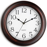 KECYET 14-inch wall clock with silent movement for peaceful living rooms