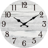 KECYET 12 inch gray wall clock face detail with large numerals for easy reading.