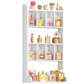 Keebofly perfume organizer wall-mount displaying bottles neatly for easy access.