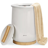 Keenray luxury bucket towel warmer with lid for easy cleaning and large towels.