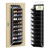 KEEPJOY 10-tier mesh over-door organizer showing spacious pockets for shoes