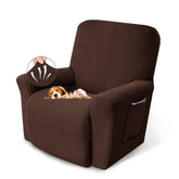KEKUOU recliner cover jacquard fabric protects furniture with breathable softness.