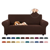 KEKUOU stretch loveseat cover on a 55-78 inch sofa protects against spills and pet wear.