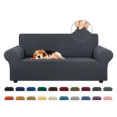 KEKUOU stretch loveseat cover: snug fit for 55-78 inch sofas.
