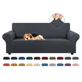 Kekuou stretch sofa cover 78-94 inch charcoal fits snugly for a refreshed living room