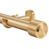 Kemmie heavy duty curtain rods extended to 144-240 inches for large windows.