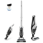 Kenmore DS2000 cordless vacuum battery life enables thorough cleaning on carpets and hard floors.