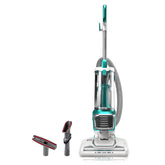 Kenmore bagless upright vacuum showing 2-motor power suction for deep cleaning.