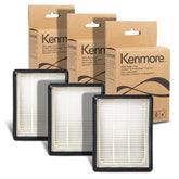 Kenmore K3010 HEPA filter pack for compatible uprights, supports easy maintenance.