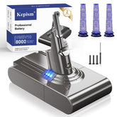 Kepism Dyson V8 8000mAh battery for longer cordless cleaning sessions