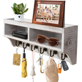KERESUEDO key holder with 6 hooks keeps keys and mail neatly organized.