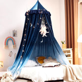 Kertnic Decor Canopy dome assembly creates a dreamy fairy tale bed canopy.