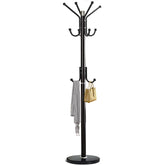 Kertnic Modern Coat Rack free-standing with marble base holds jackets securely in the entryway.