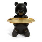 Keyper Bear dish tray on entryway table keeps keys organized