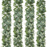Khoyime eucalyptus garland with silver-dollar leaves for arch decor and elegance.