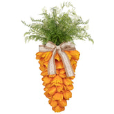 KI Store Tulip Carrot Wreath on door adds Easter charm