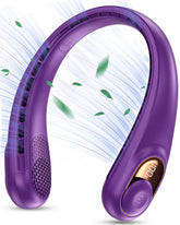 KIDEE portable neck fan front view showing compact wearable design for outdoor cooling