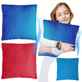 Kigley sensory pillow 12x12 with textured surface for calm relaxation