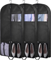 KIMBORA 43-inch suit bag with handle, perfect for travel and closet organization.