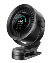 KIMMOO clip-on fan with LED display shows battery level for quick checks.