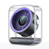 KIMMOO rechargeable desk fan delivers quiet turbo airflow for fast cooling.
