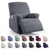 KinCam recliner cover stripe jacquard, 1-seat, protects from stains and pet hair