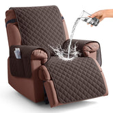 KinCam waterproof recliner cover beads water to protect against spills.