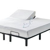 Kingnex waterproof split-top king protector showing waterproof layer for dry, clean mattress
