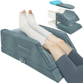 KingPavonini 4-height leg elevation pillow showing adjustable heights for comfort.