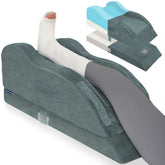 KingPavonini adjustable leg-elevation pillow set to 7.1 inches for customizable support.