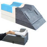 KingPavonini four-height leg elevation pillow assembled for versatile leg support during recovery.