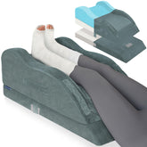 KingPavonini leg elevation pillow shows ergonomic curve for leg support
