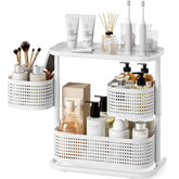 KINGRACK 3-tier rotating organizer displaying cosmetics for easy access