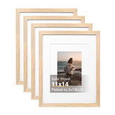 Kinlink 11x14 natural wood frame adds versatile decor