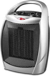 Kismile small electric space heater front view, compact design ideal for small spaces.