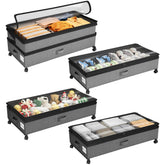 Kitstorack under-bed storage with 360-degree wheels for easy movement