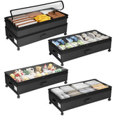 Kitstorack under-bed storage with wheels gliding smoothly for easy access