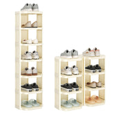 Kitstorack vertical shoe rack with 8 tiers for organized closet storage.