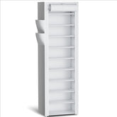 Kitsure 10-tier shoe rack front view shows organized footwear storage