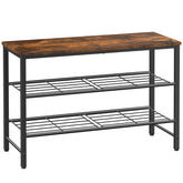 Kitsure shoe rack in closet, side view, showcasing space-saving design.