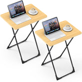 Kitsure TV Tray in use beside the sofa, providing a stable surface for meals or work.