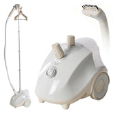 KMFurnila garment steamer standing setup for quick wrinkle removal on daily outfits.