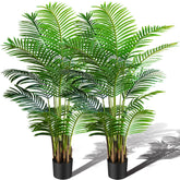 KOL artificial Areca palm 6ft 2-pack in pot offers lush indoor greenery.