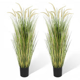 KOL artificial horsetail reed grass, 59in pair, adds lush greenery for indoor and outdoor spaces.