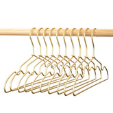 Koobay 12.6 inch matte gold kids hangers pack for organized toddler closets.